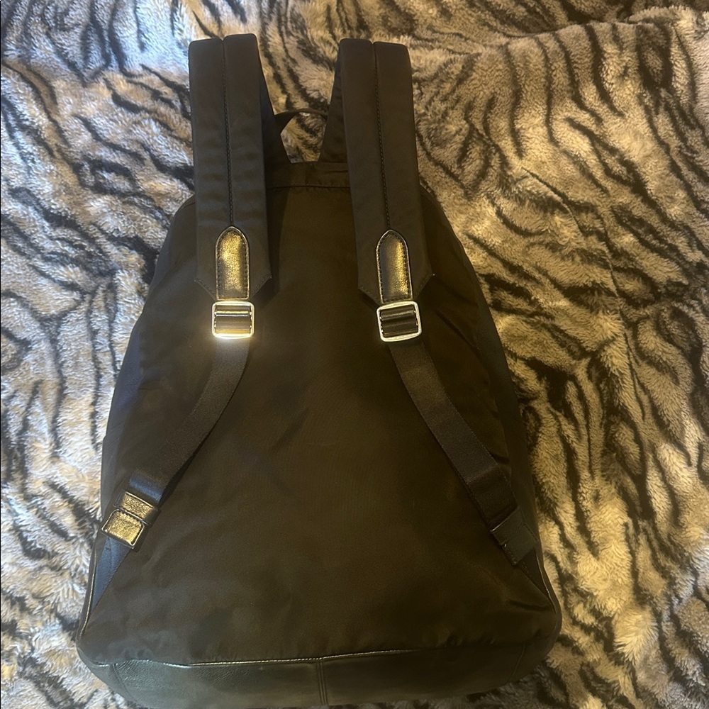 ECU Coach Charles Blue Camouflage Leather Backpack - Picture 7 of 16